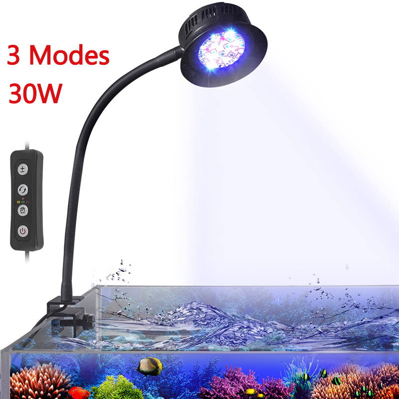 Marine Aquarium Timing - 30W Aquarium LED Reef Light Dimmable
