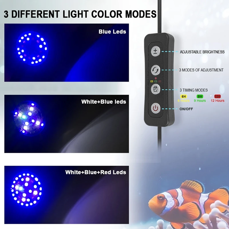 Marine Aquarium Timing - 30W Dimmable Lighting Marine LED Aquarium