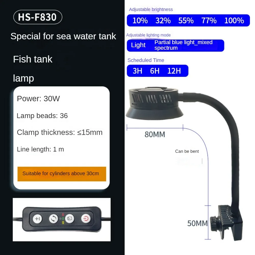 Marine Aquarium Timing - Saltwater Aquarium Light,Marine LED Fish Tank