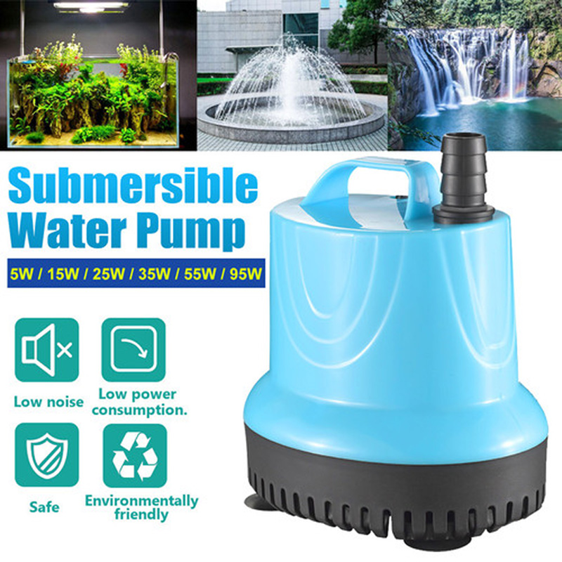 Marine Aquarium Return Pump - 10/18/25/45/60/85/105W Submersible Water Pump Aquarium Circulating