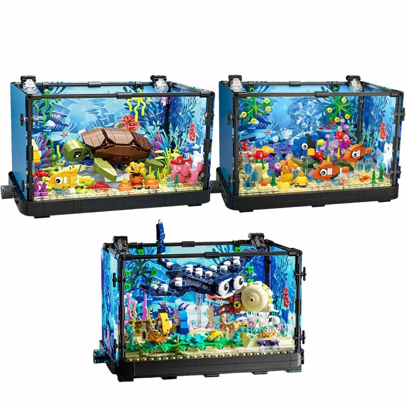 Marine Aquarium Tanks - Fish Tank Building Block Set with