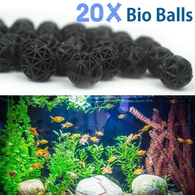 Marine Aquarium Tanks - 20Pcs 16mm Aquarium Filter Bio Balls