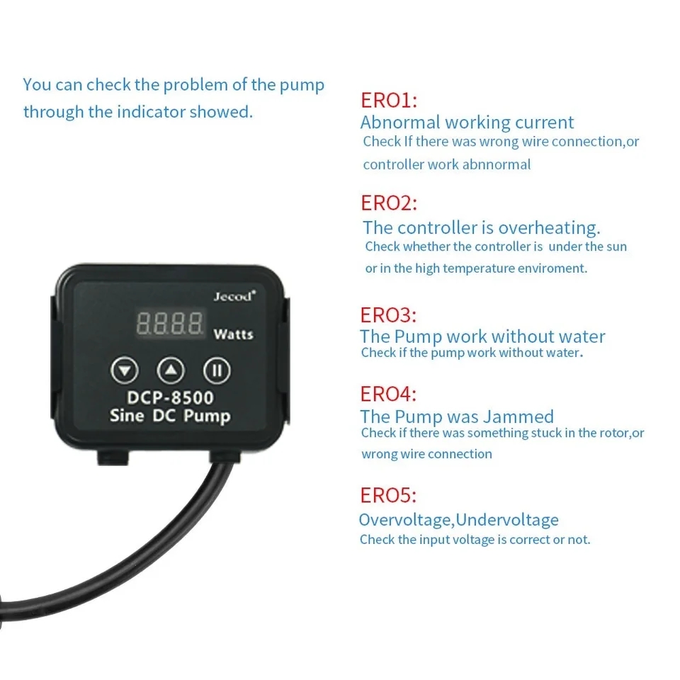 Jebao Jecod DCP 2500/3500/5000 - Marine Aquarium Return Pump 评论和价格
