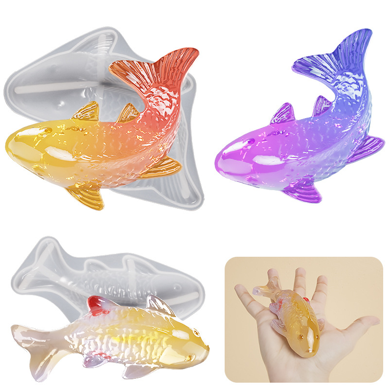 3D Koi Fish Shaped Epoxy Resin - Marine Aquarium Tanks 评论和价格