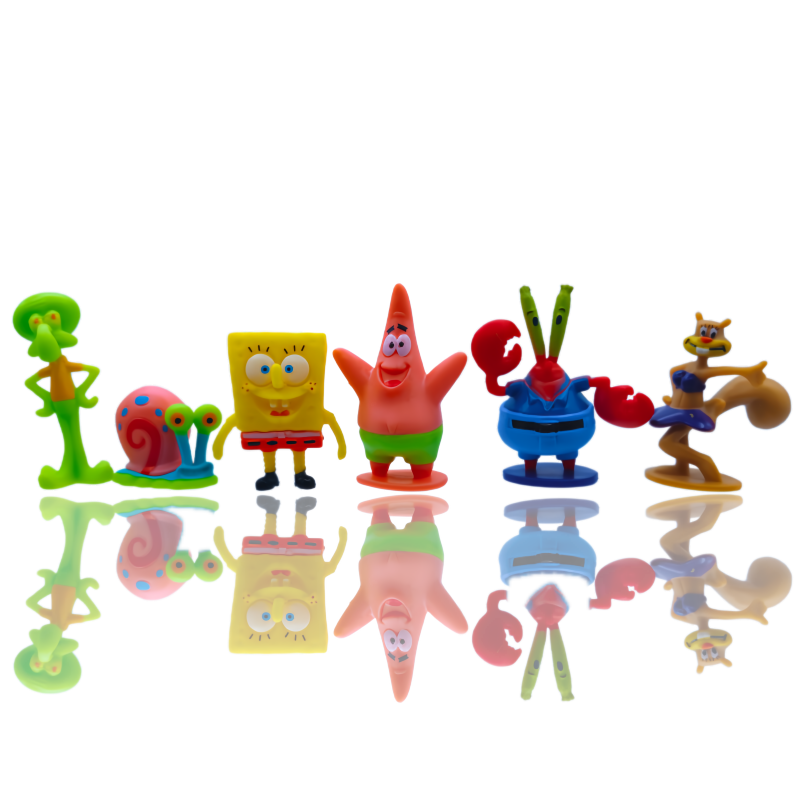 6pcs SpongeBob Fish Tank Decor - Marine Aquarium Tanks 评论和价格