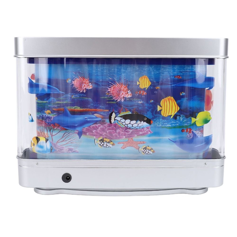 Decorative LED Fake Fish Tank  - Marine Life Aquariums 评论和价格
