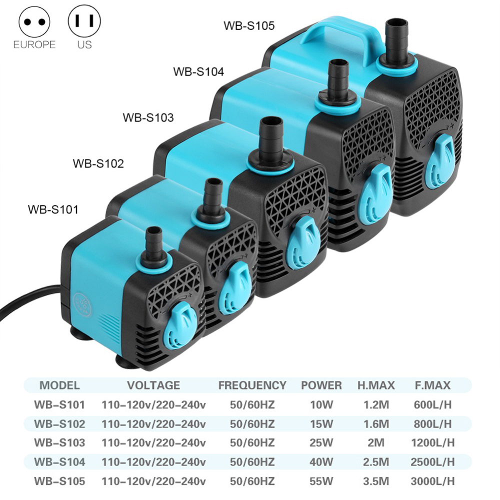 220V Ultra Quiet Submersible W - Marine Aquarium Return Pump 评论和价格