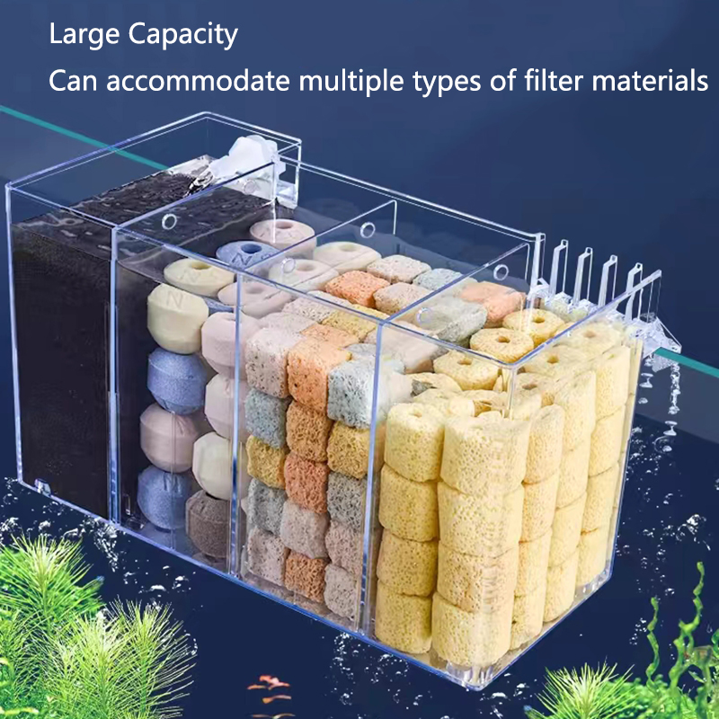 Fish Tank External Filter Box  - Marine Aquarium Overflow Box 评论和价格